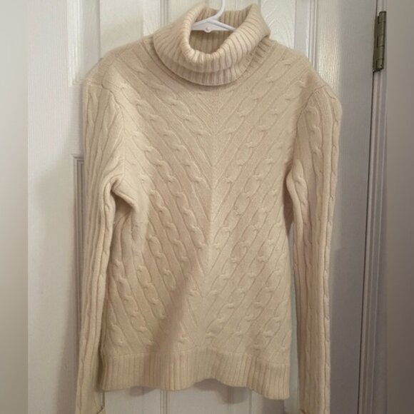 Ralph Lauren 100% Cashmere Cable knit Sweater - Picture 1 of 10
